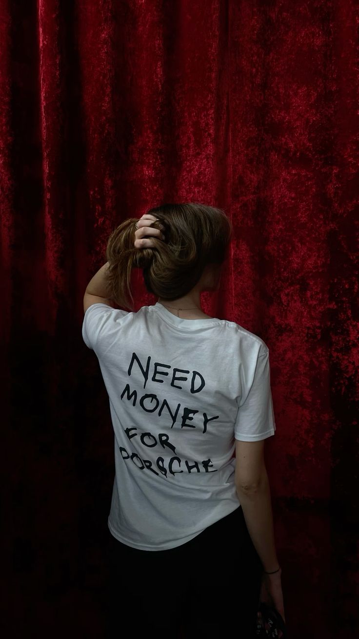 Need Money For Porsche Tee White