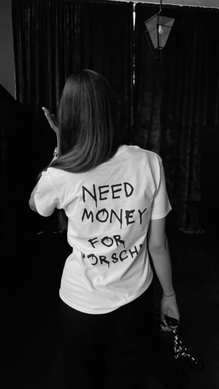 Need Money For Porsche Tee White