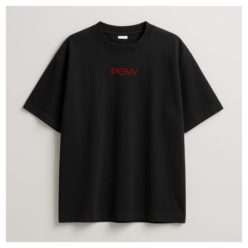 PGW Basic Tee Black (Red)